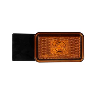 41561-S-01.JPG Luce Ingombro A Led Con Catarifrangente E Staffa 12/24v Arancio Montaggio In Superficie Luci Perimetrali