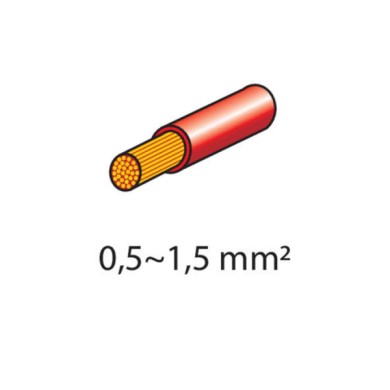 45055-D-01.JPG Kit 20 Terminali Capicorda Piatti Rosso Kit Terminali Capicorda Cablaggio Elettrico