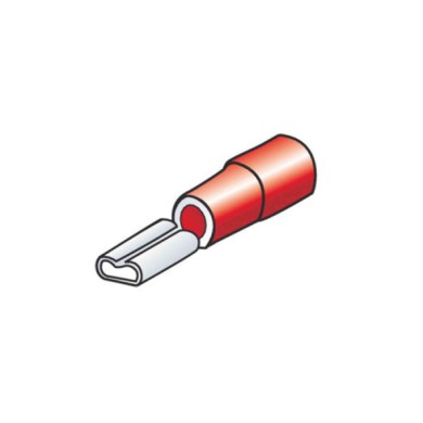 45065-D-02.JPG 12 Terminali Capicorda Femmina Piatti Per Altoparlanti Rosso Terminali Capicorda Cablaggio Elettrico