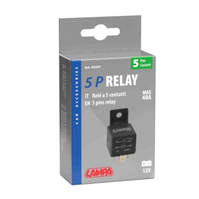45501-S-01.JPG Relè Universale 5 Contatti 12v 40a Interruttori E Relè Cablaggio Elettrico