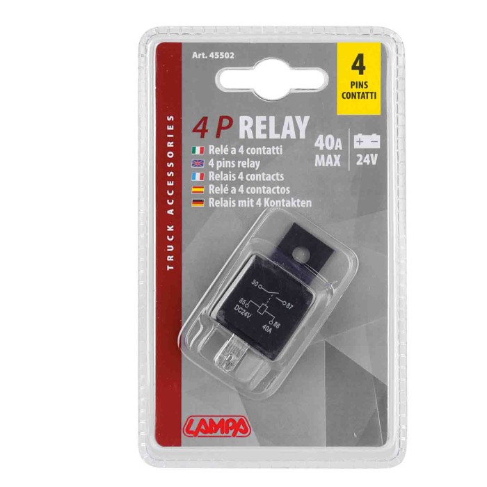 45502-C-01.JPG Relè Universale 24v 40a 4 Contatti Interruttori E Relè Cablaggio Elettrico
