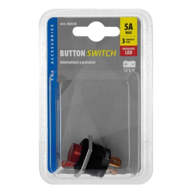 45538-S-01.JPG Interruttore A Pulsante Con Spia A Led 12/24v Rosso Interruttori E Relè Cablaggio Elettrico 45538