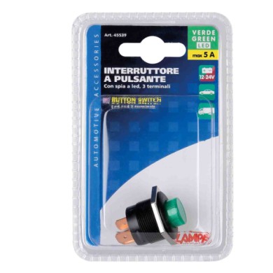 45539-S-01.JPG Interruttore A Pulsante Con Spia A Led 12/24v Verde Interruttori E Relè Cablaggio Elettrico 45539