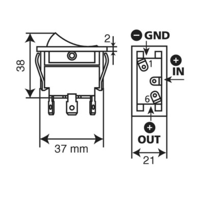 45553-S-01.JPG Interruttore Con Spia A Led 12/24v 20a Interruttori E Relè Cablaggio Elettrico