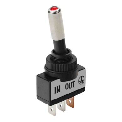 45554-D-01.JPG Interruttore A Leva Tipo Racing In Alluminio Con Spia A Led 12/24v Rosso 20a Interruttori E Relè Cablaggio Elettr