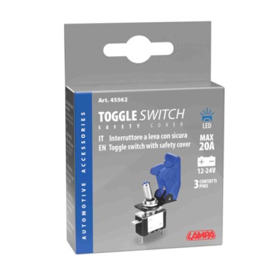 45562-C-01.JPG Interruttore A Leva Con Sicura In Alluminio Con Spia A Led 12/24v Blu 20a Interruttori E Relè Cablaggio Elettrico