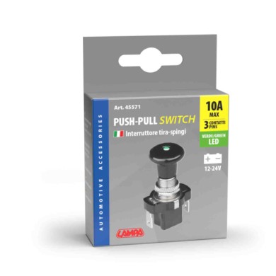 45571-C-01.JPG Interruttore Tira Spingi Con Spia A Led 12/24v Verde 10a Interruttori E Relè Cablaggio Elettrico