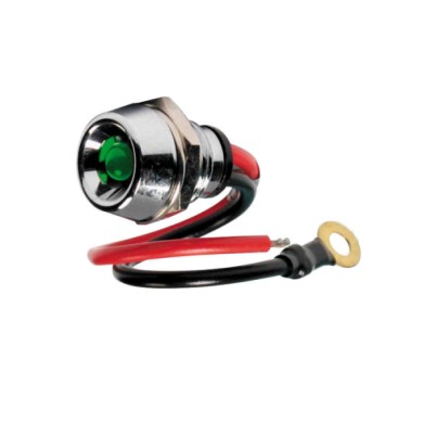 45581-D-01.JPG Spia A Led In Ottone Cromato 12/24v Verde 15a Interruttori E Relè Cablaggio Elettrico