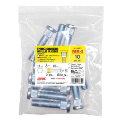 48879-S-01.JPG Set 10 Prigionieri Mille Righe Mr2 Busta Bulloneria Distanziali Ruota