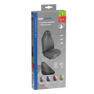 53235-C-01.JPG Easy Cover Coprisedile Anteriore Elasticizzato Grigio Coprisedili Anteriori Coprisedili