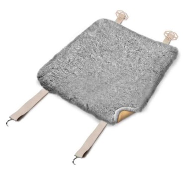 54245-S-01.JPG Comfort Max Coprisedile In Montone Grigio Supporti Lombari E Cuscini Comfort