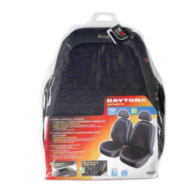54421-C-01.JPG Daytona Coppia Coprisedili Anteriori In Skeentex E Tessuto Microfibra Scamosciato Nero/blu Coprisedili Anteriori 