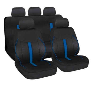 54676-S-02.JPG Speed Set Fodere Coordinate Nero/blu Coprisedili Set Completo Coprisedili