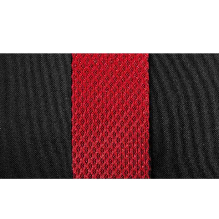 54677-S-01.JPG Speed Set Fodere Coordinate Nero/rosso Coprisedili Set Completo Coprisedili