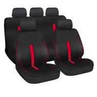 Speed Set Fodere Coordinate Nero/rosso Coprisedili Set Completo Coprisedili