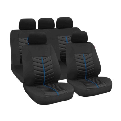 54679-S-02.JPG Rapid Set Fodere Coordinate Nero/blu Coprisedili Set Completo Coprisedili