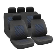 54685-S-02.JPG Hive Set Fodere Coordinate Nero/blu Coprisedili Set Completo Coprisedili