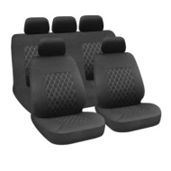 Hive Set Fodere Coordinate Nero/grigio Coprisedili Set Completo Coprisedili