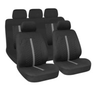 Stinger Set Fodere Coordinate Nero/grigio Coprisedili Set Completo Coprisedili