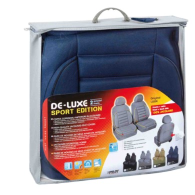 54788-C-01.JPG De Luxe Sport Edition Coppia Coprisedili Anteriori Blu Coprisedili Anteriori Coprisedili
