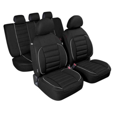 54801-S-02.JPG De Luxe Sport Edition Set Fodere Coordinate Nero Coprisedili Set Completo Coprisedili