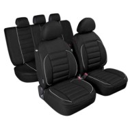 De Luxe Sport Edition Set Fodere Coordinate Nero Coprisedili Set Completo Coprisedili