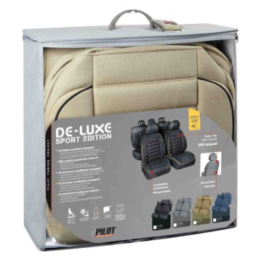 54803-C-01.JPG De Luxe Sport Edition Set Fodere Coordinate Beige Coprisedili Set Completo Coprisedili
