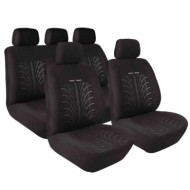 Road Track Set Fodere Coordinate Nero Coprisedili Set Completo Coprisedili