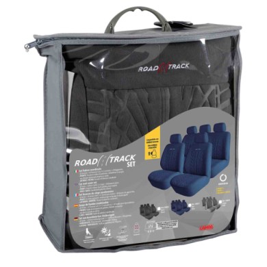 54838-S-01.JPG Road Track Set Fodere Coordinate Grigio Coprisedili Set Completo Coprisedili