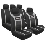 High Gear Set Fodere Coordinate Grigio Coprisedili Set Completo Coprisedili