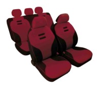 Kynox Set Fodere Coordinate Bordeaux Coprisedili Set Completo Coprisedili