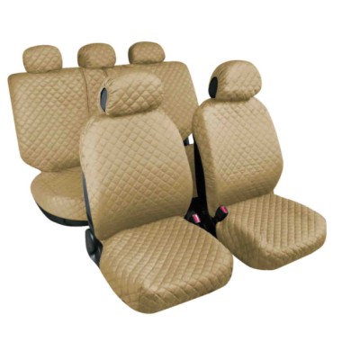 54924-C-01.JPG Biba Set Fodere Coordinate Beige Coprisedili Set Completo Coprisedili