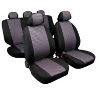 Diago Set Fodere Coordinate In Jacquard Nero Coprisedili Set Completo Coprisedili