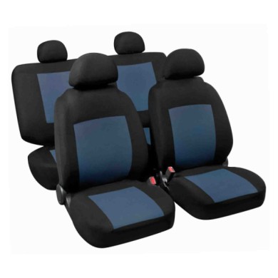54958-C-01.JPG Procida Set Fodere Coordinate Nero/blu Coprisedili Set Completo Coprisedili