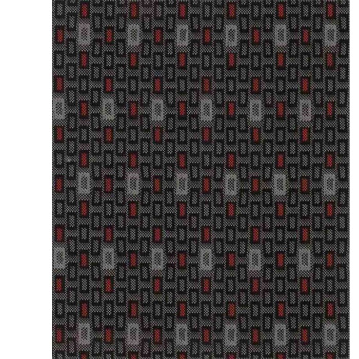 54966-S-03.JPG Square Set Fodere Coordinate In Jacquard Rosso Coprisedili Set Completo Coprisedili