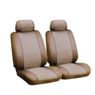 Glamur Coppia Coprisedili Anteriori In Jacquard Universali Beige Coprisedili Anteriori Coprisedili