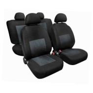 Sport Set Fodere Coordinate In Jacquard Grigio/nero Coprisedili Set Completo Coprisedili