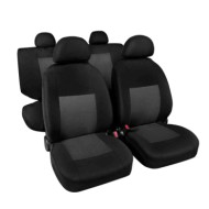Classic Set Fodere Coordinate In Jacquard Grigio/nero Coprisedili Set Completo Coprisedili
