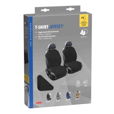 55006-S-01.JPG T Shirt Coppia Coprisedili Elasticizzati Nero Coprisedili Anteriori Coprisedili