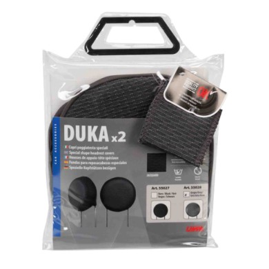 55028-S-01.JPG Duka Round Fit X2 Copri Poggiatesta Speciali Grigio Coprisedili Set Completo Coprisedili
