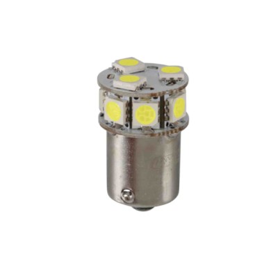 57715-C-01.JPG 24/32v Led Series 10 Smd X 1 Chip (p21w) Ba15s 1 Pz Scatola Bianco Doppia Polarità Resistenza Incorporata Lampadi
