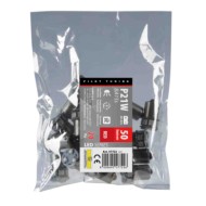 57722-S-01.JPG 24/32v Led Series 10 Smd X 1 Chip (p21w) Ba15s 20 Pz Busta Rosso Doppia Polarità Resistenza Incorporata Lampadine