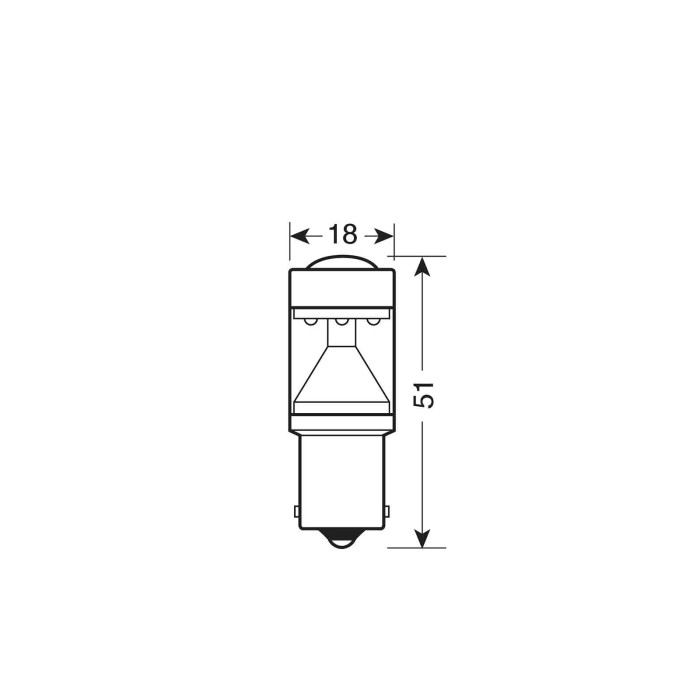 L104.JPG 10/30v Led Series 6 Smd X 9 Chips (p21w) Ba15s 1 Pz D/blister Bianco Lampadine A Led P21w Lampa Led