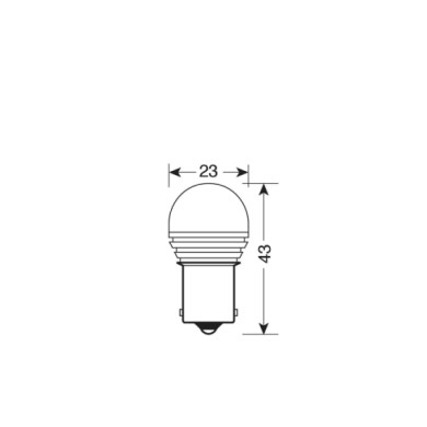 L105.JPG 10/30v Led Series 1 Smd X 9 Chips (p21w) Ba15s 1 Pz Scatola Bianco Lampadine A Led P21w Lampa Led