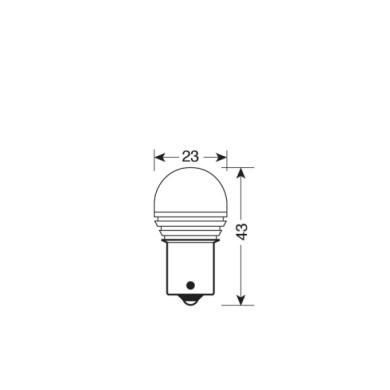 L107.JPG 10/30v Mega Led 9 1 Smd X 9 Chips (py21w) Bau15s 1 Pz D/blister Arancio Lampadine A Led Py21w Lampa Led