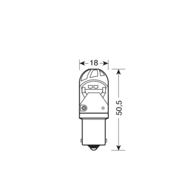 L141.JPG 10/28v Led Series 4 Smd X 1 Chip (p21w) Ba15s 1 Pz D/blister Rosso Lampadine A Led P21w Lampa Led