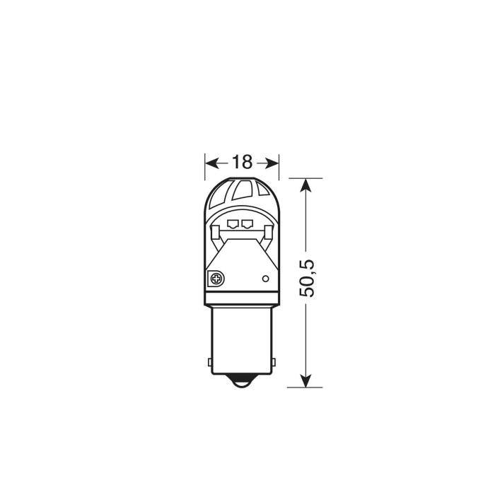L141.JPG 10/28v Led Series 4 Smd X 1 Chip (p21w) Ba15s 1 Pz D/blister Arancio Lampadine A Led P21w Lampa Led