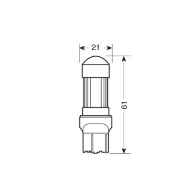 57919-S-01.JPG 12v Mega Led 30 30 Smd X 1 Chip (w21/5w) W3x16q 1 Pz D/blister Bianco Lampadine A Led W21/5w Lampa Led