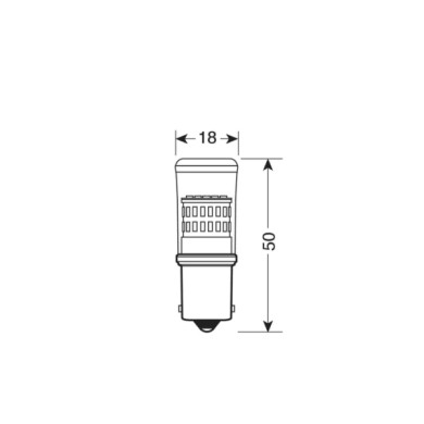 L096.JPG 12/28v Led Series 48 Smd X 1 Chip (p21w) Ba15s 1 Pz D/blister Bianco Doppia Polarità Lampadine A Led P21w Lampa Led