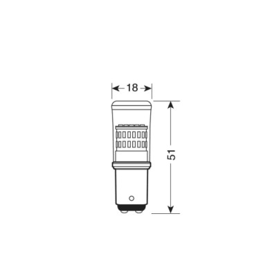 L097.JPG 12/28v Mega Led 48 48 Smd X 1 Chip (p21/5w) Bay15d 1 Pz D/blister Bianco Lampadine A Led P21/5w Lampa Led